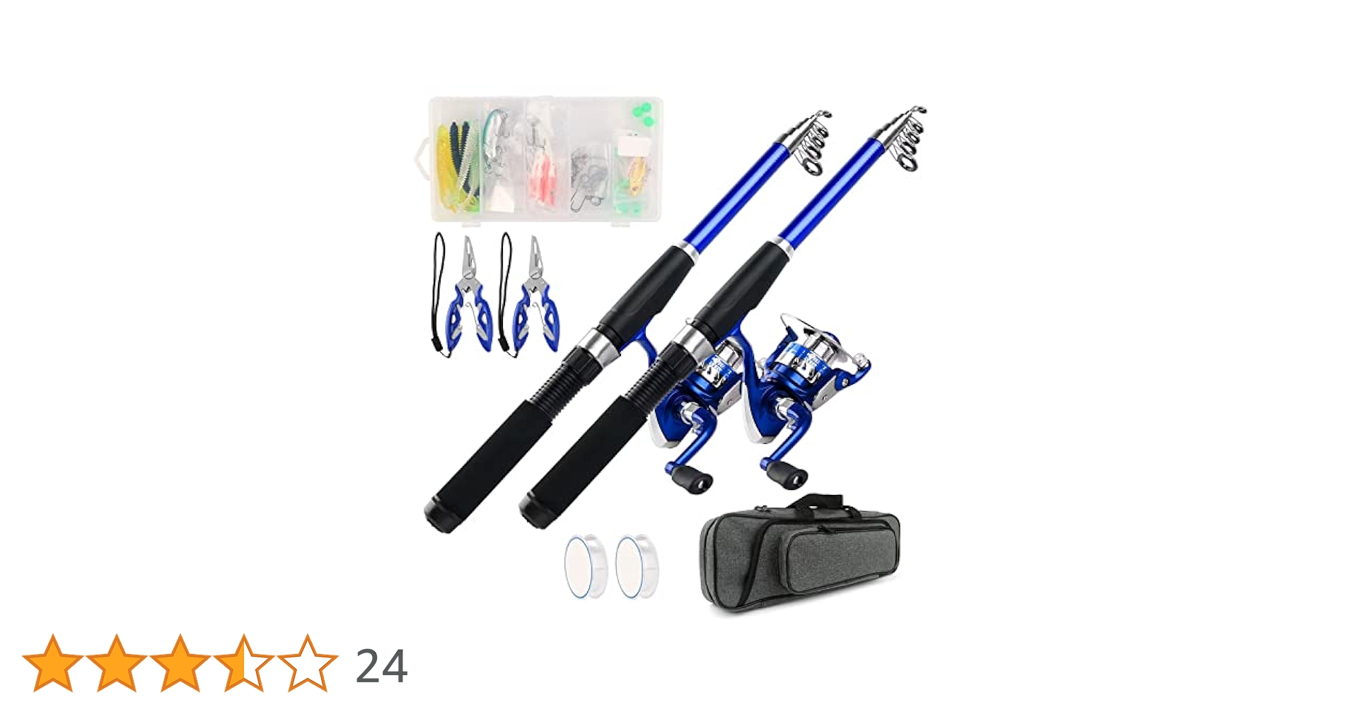 【新品未使用】釣り竿セット、2本セット、リール、釣り糸付き Amazon | 釣りセット 2本の2.1M釣り竿セット 初心者 ロッド